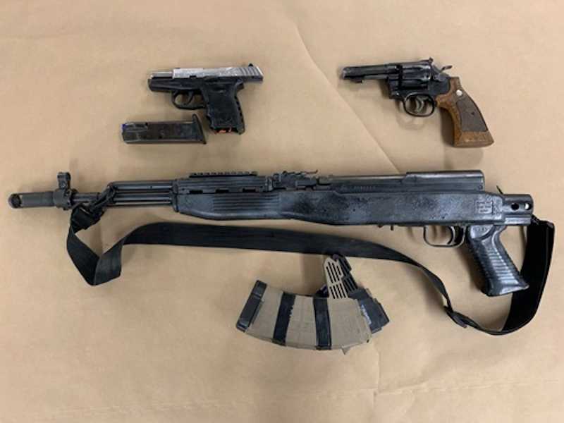 Firearms seized